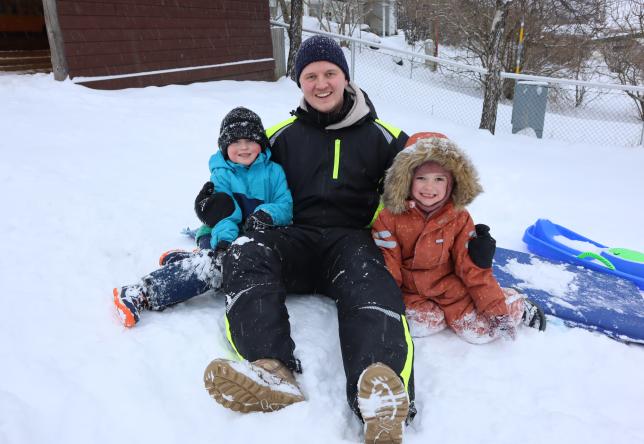 Steffen, Håkon og Cornelia