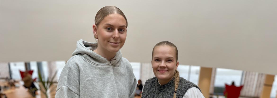 Studenter ved HHN Mari og Cathrine