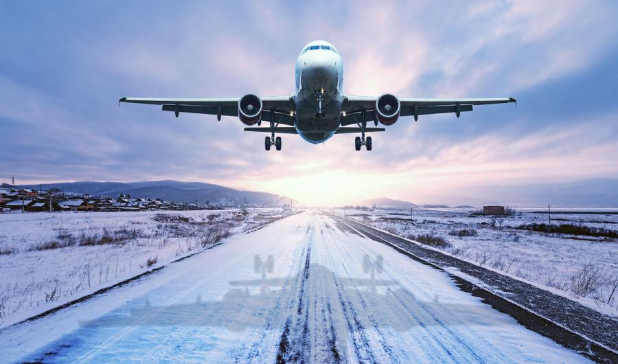 Et fly tar av