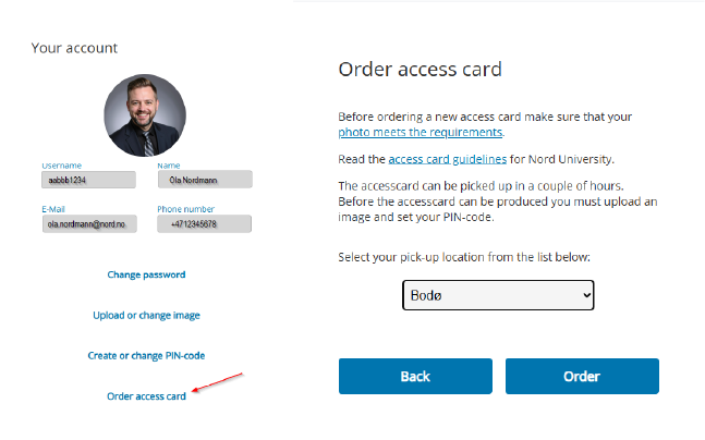 skjermbilde aktivering av konto