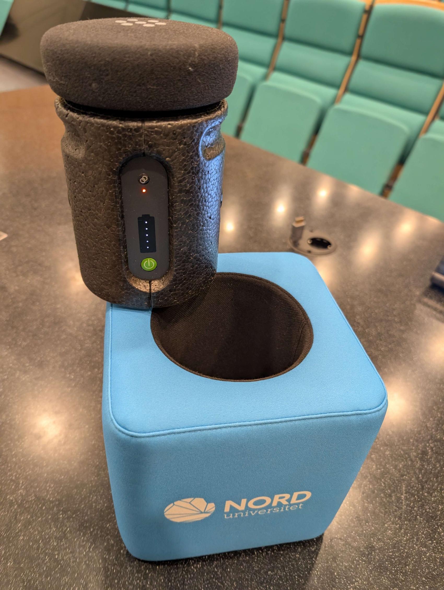 Eksempel hvordan slå på Catchbox